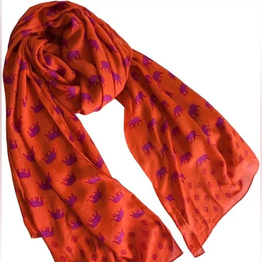 Adorable Elephant Print Stella and Dot Scarf/Warp